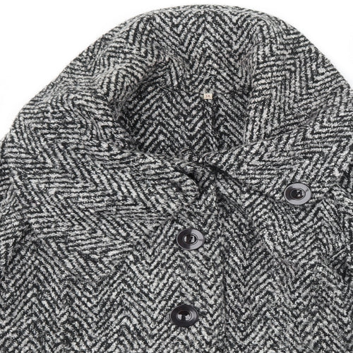 EWM Womens Black Herringbone  Jacket  Size 14
