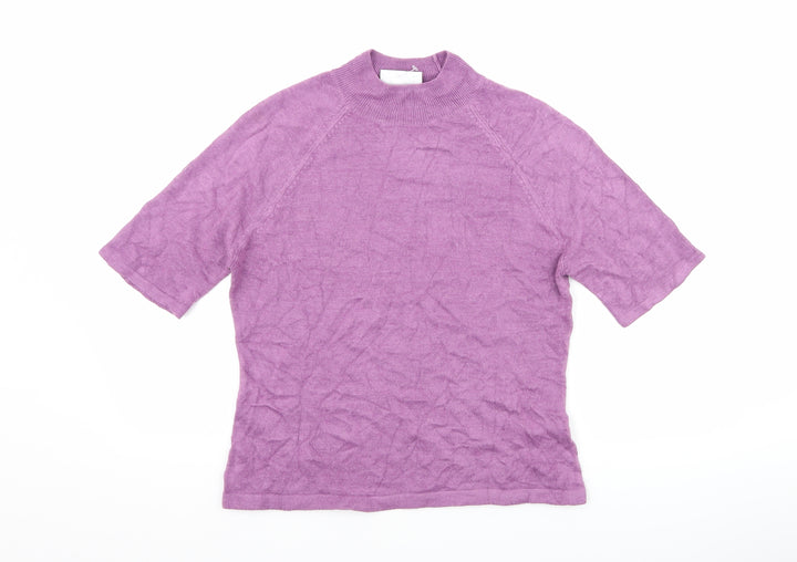 BHS Womens Purple Basic T-Shirt Size 12