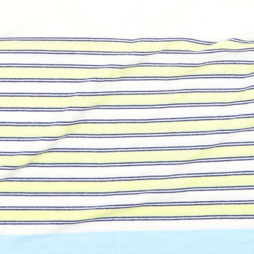 Marks and Spencer Womens White Striped  Pullover Jumper Size 14
