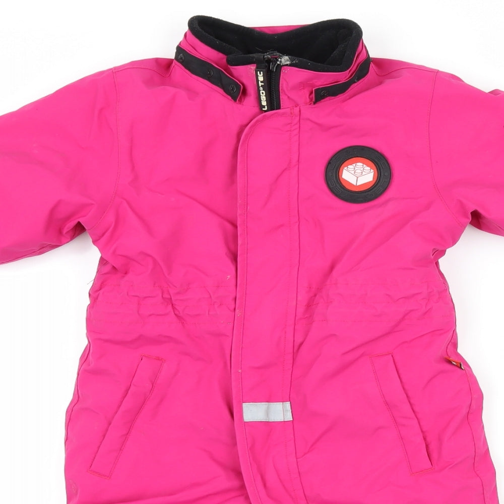 lego tec Girls Pink   Ski Jacket Snowsuit Size 18-24 Months