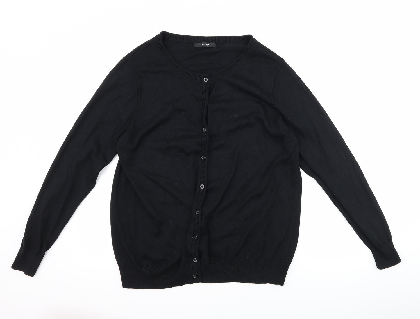 George Womens Black   Cardigan Jumper Size 16