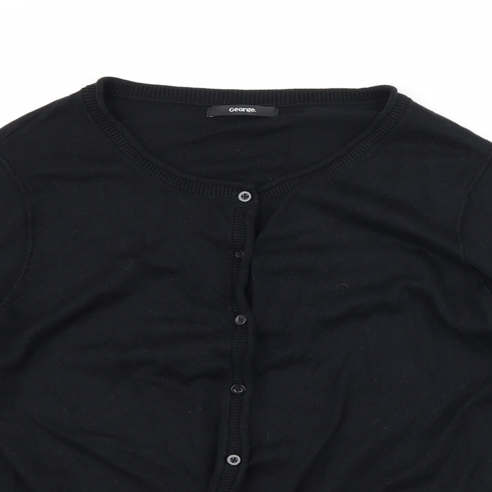 George Womens Black   Cardigan Jumper Size 16
