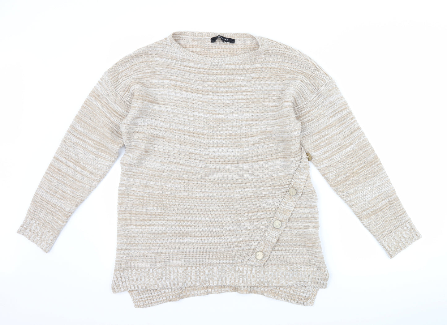 Peacocks Womens Brown   Pullover Jumper Size S