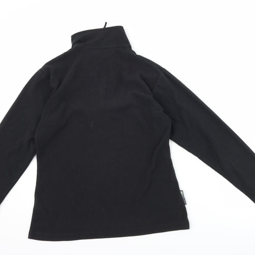 Outdoor Essentials Womens Black  Fleece Jacket  Size 8