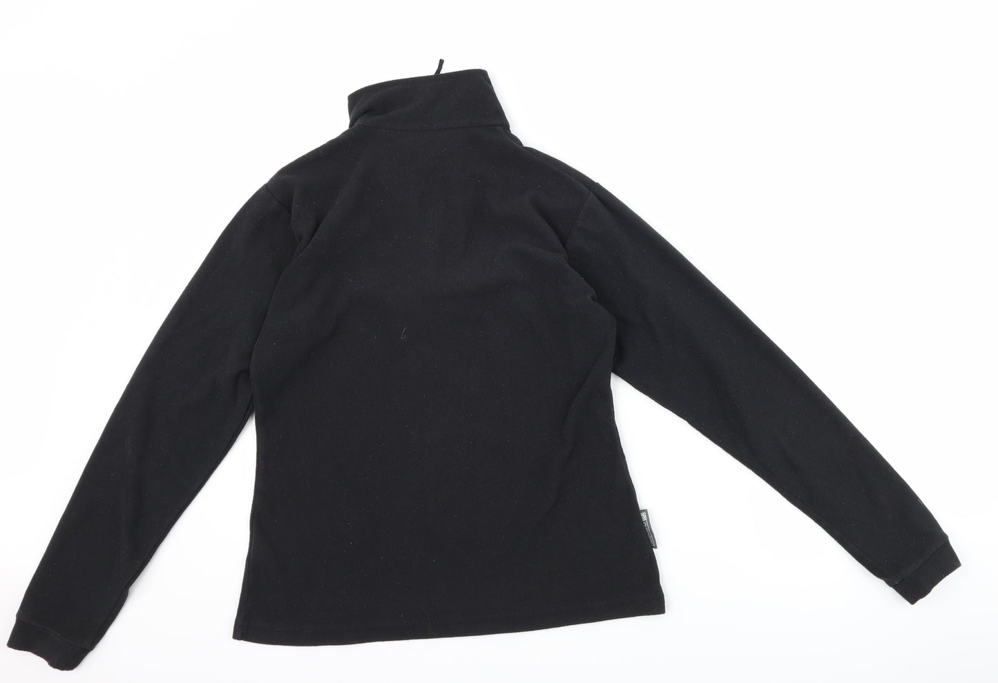 Outdoor Essentials Womens Black  Fleece Jacket  Size 8