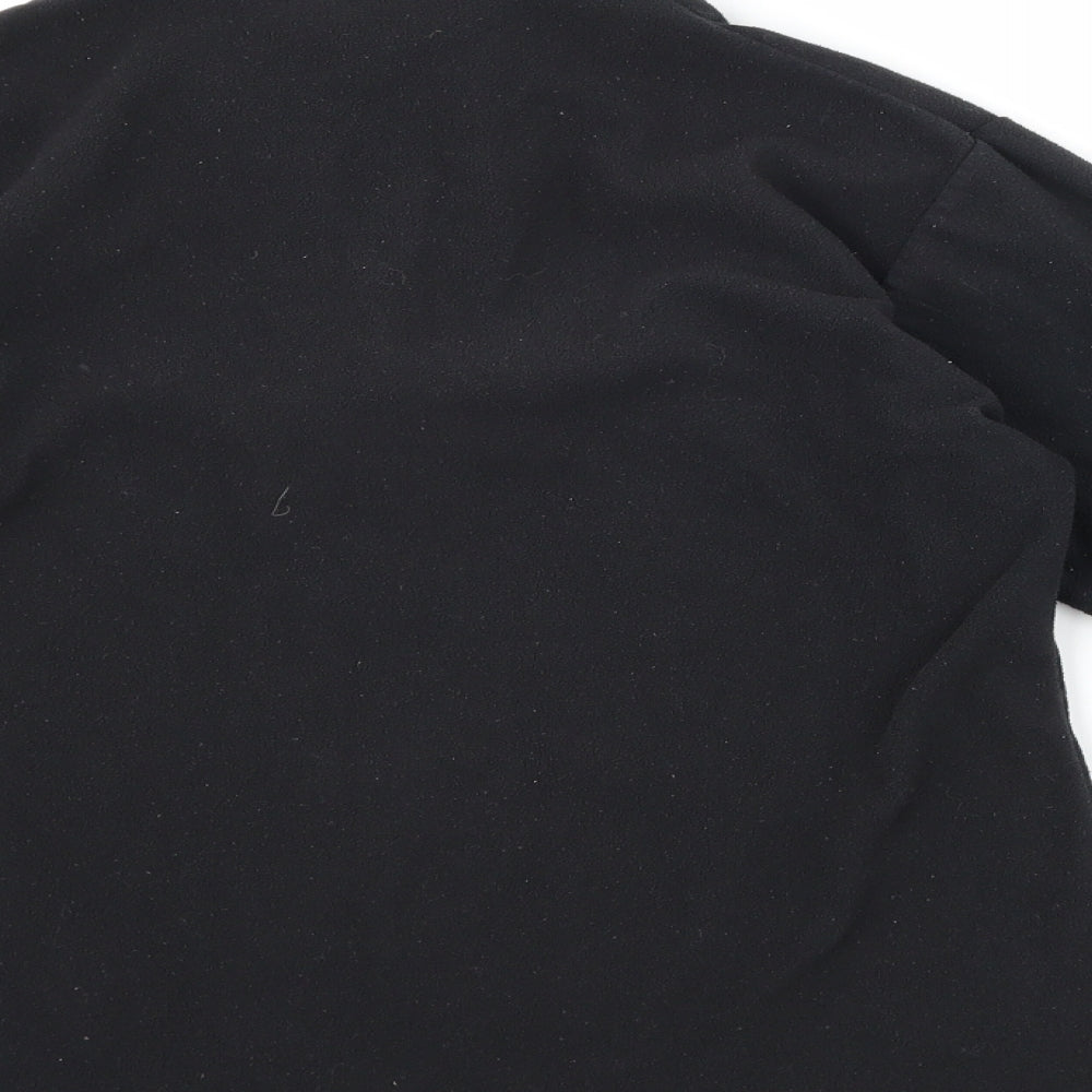 Outdoor Essentials Womens Black  Fleece Jacket  Size 8