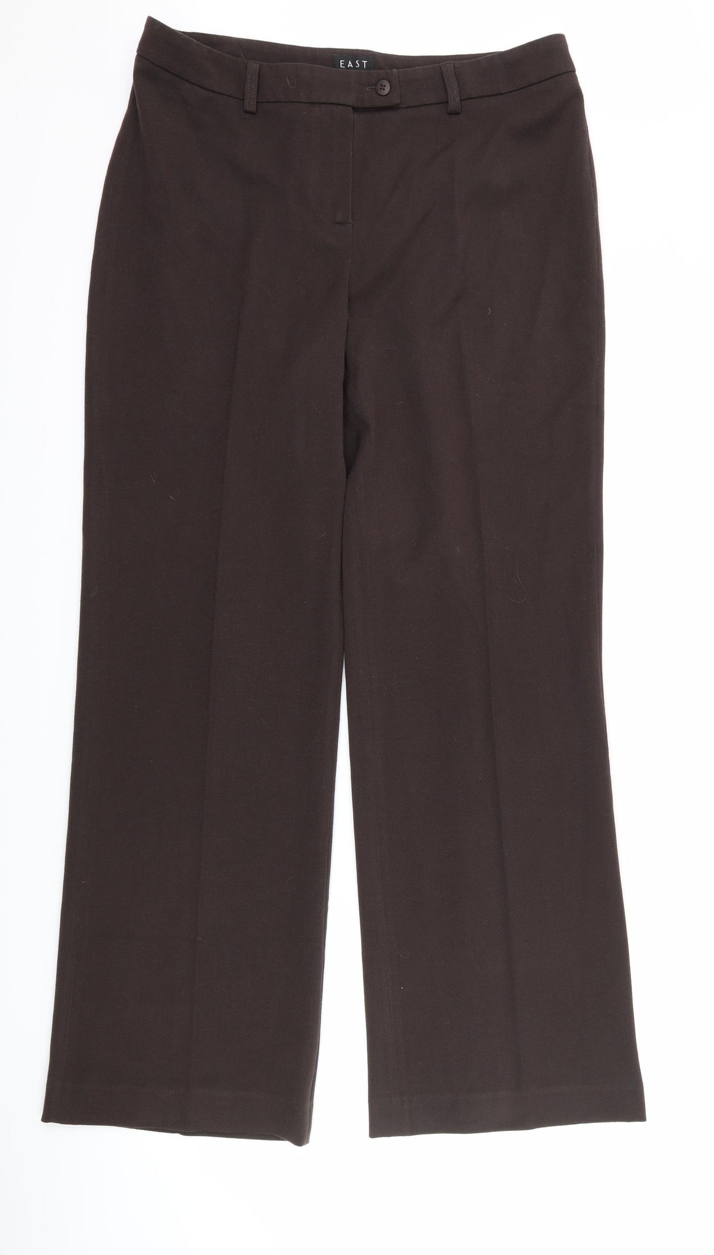 EAST Womens Brown   Trousers  Size 12 L32 in