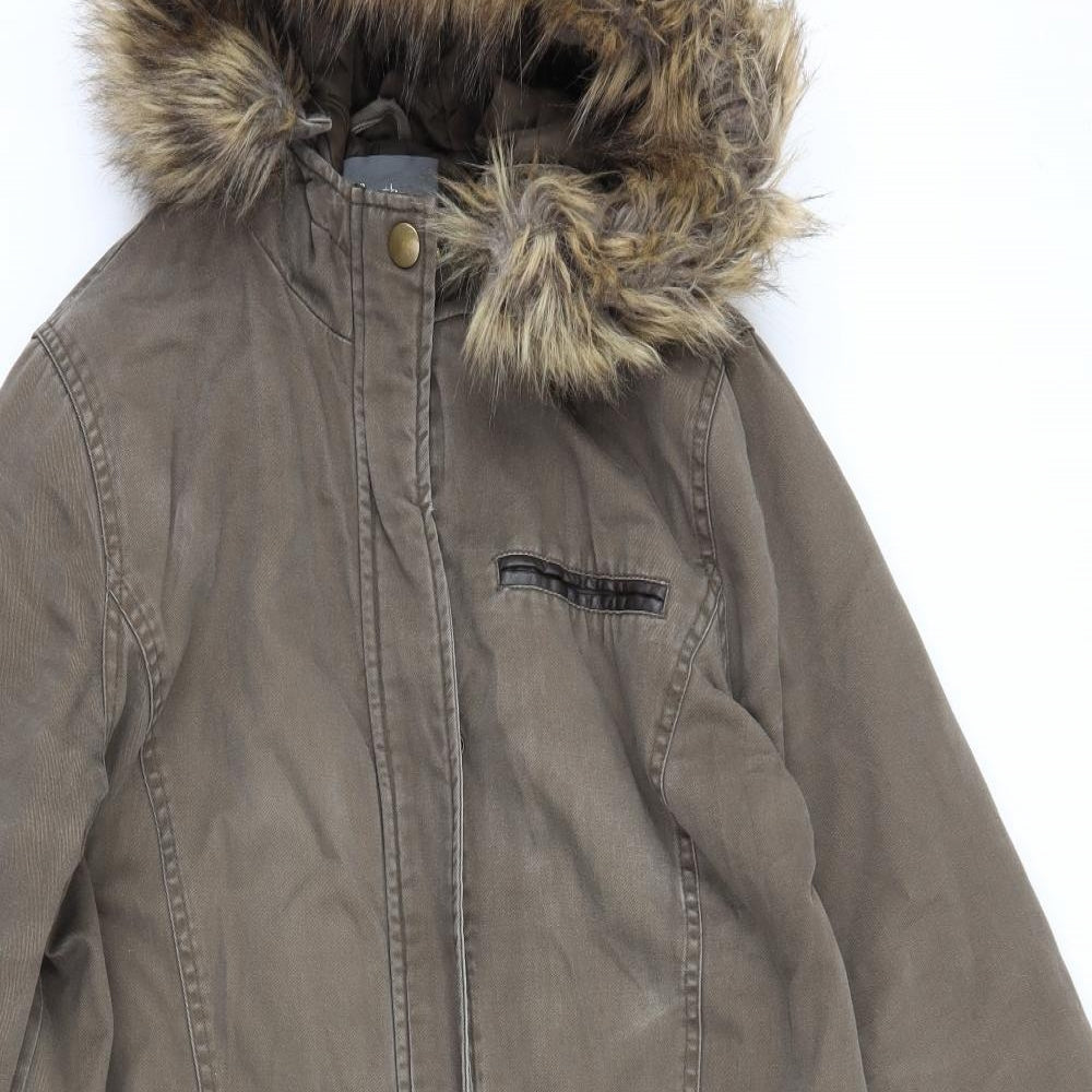 South Womens Brown   Trench Coat Coat Size 14