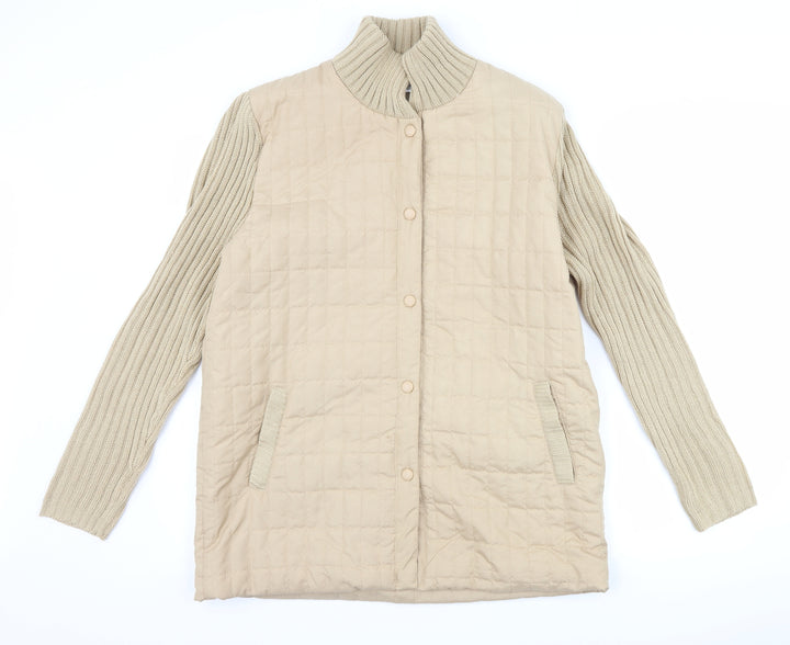 Damart Womens Brown Quilted Coat Size M
