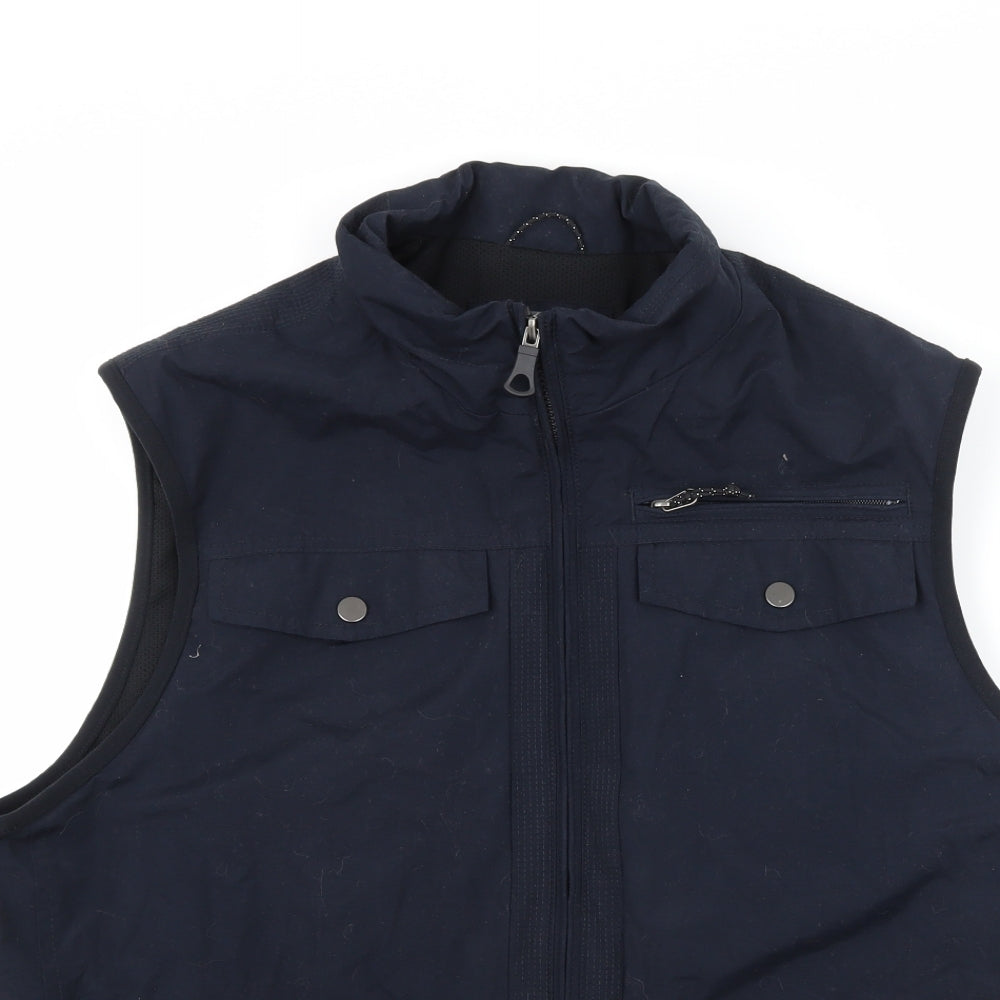 Marks and Spencer Mens Blue   Gilet Coat Size L