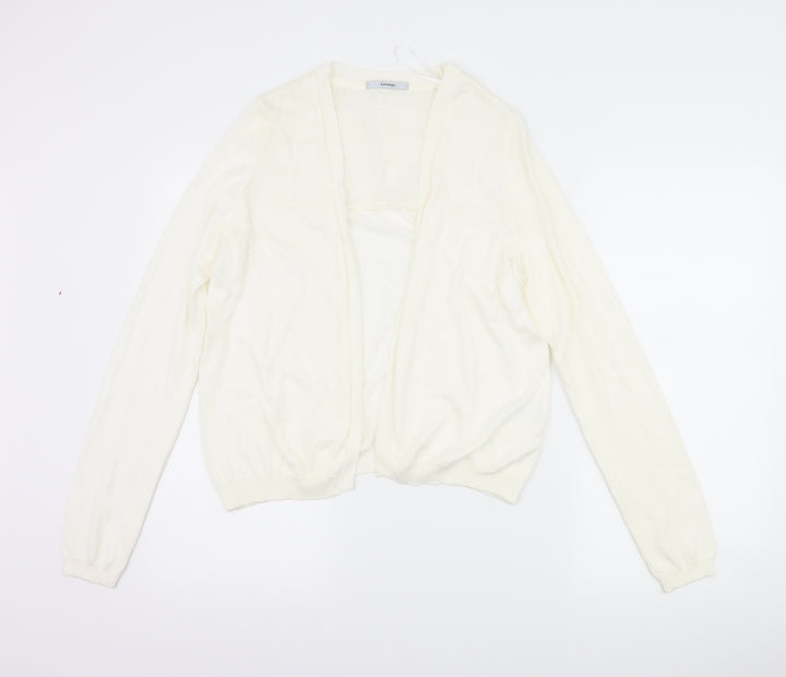 George Womens Ivory Floral  Cardigan Jumper Size 14