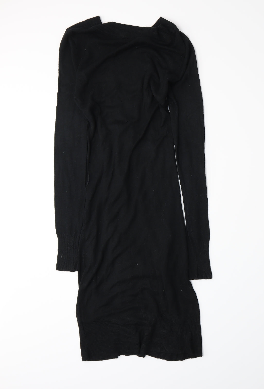 Krisp Womens Black  Knit Cardigan Jumper Size M