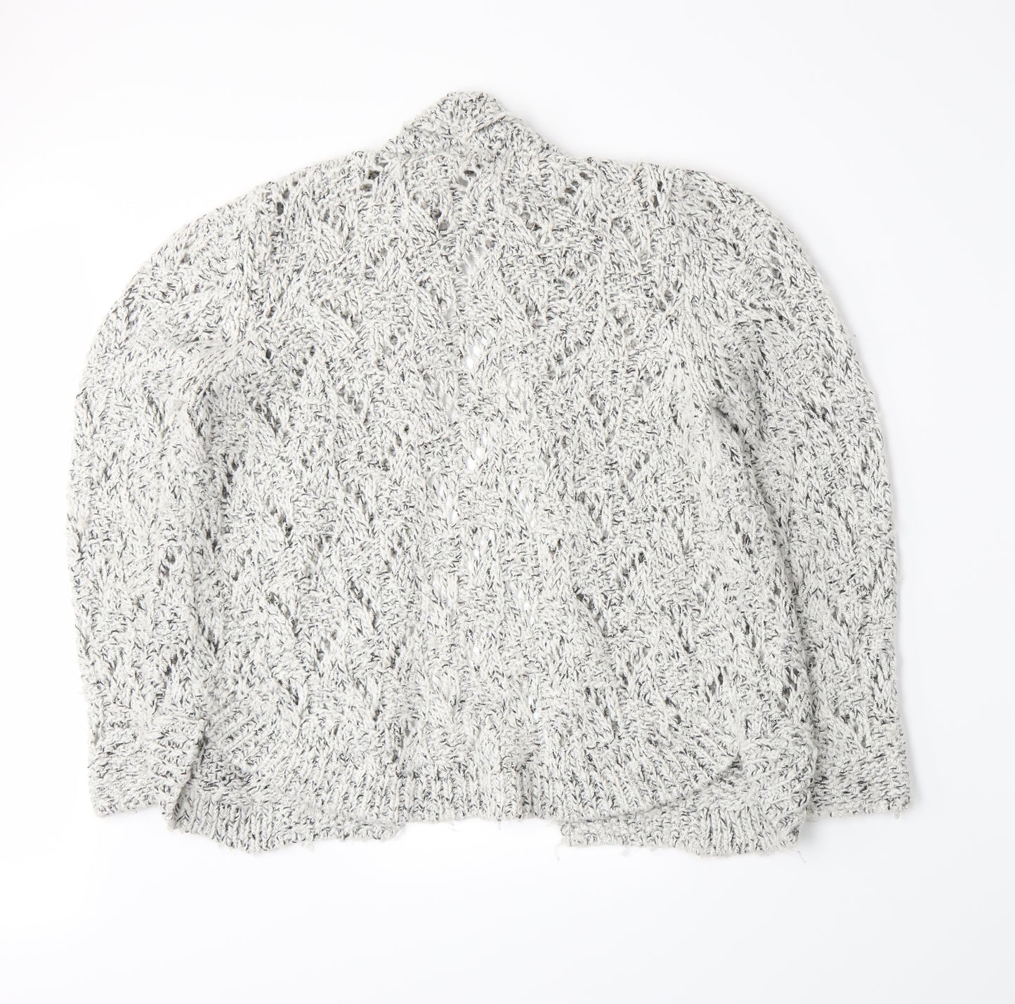 Marks and Spencer Womens Grey  Knit Cardigan Jumper Size 14
