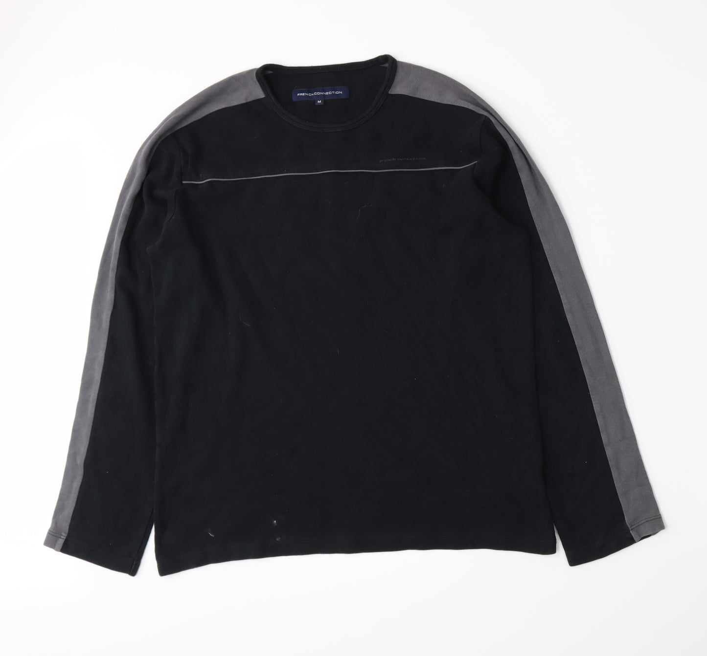 French Connection Mens Black  Jersey  T-Shirt Size M