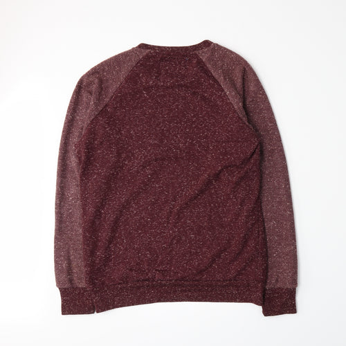 Twisted Soul Mens Red  Knit Pullover Jumper Size M