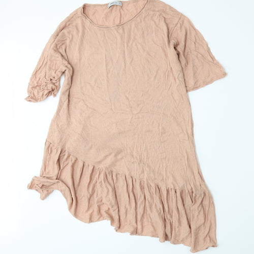 Zara Womens Pink  Knit A-Line  Size S