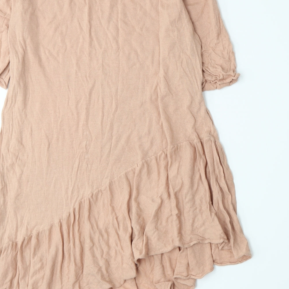 Zara Womens Pink  Knit A-Line  Size S