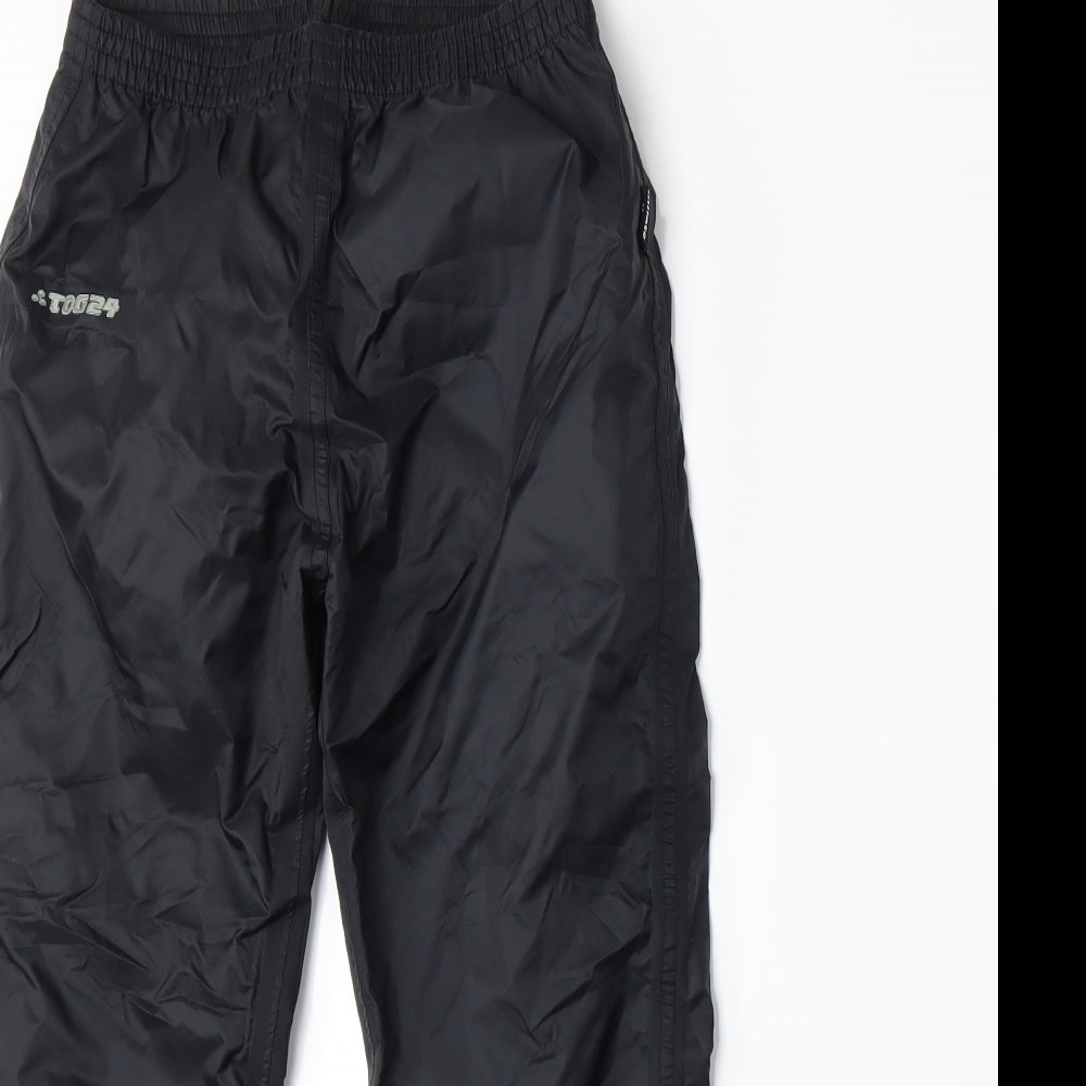 TOG 24 Boys Black   Rain Trousers Trousers Size 7-8 Years