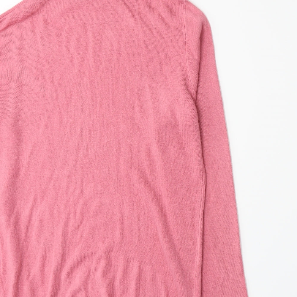 Ellie Louise Womens Pink  Knit Pullover Jumper Size L