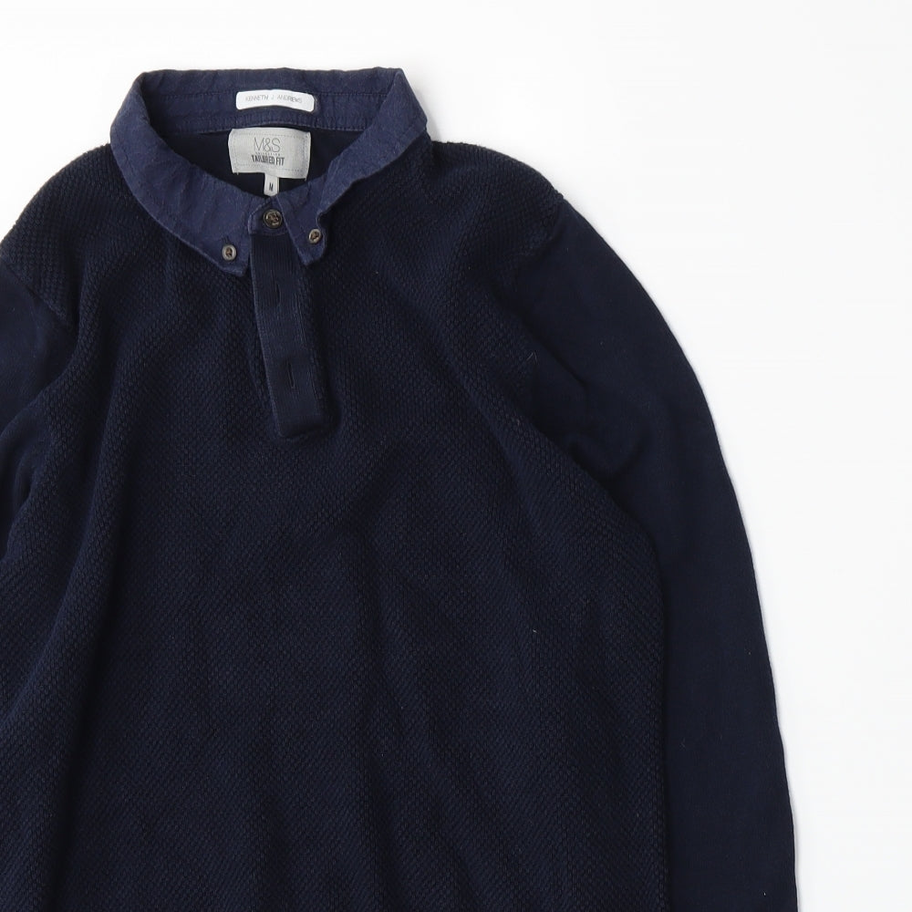 Marks and Spencer Mens Blue    Polo Size M