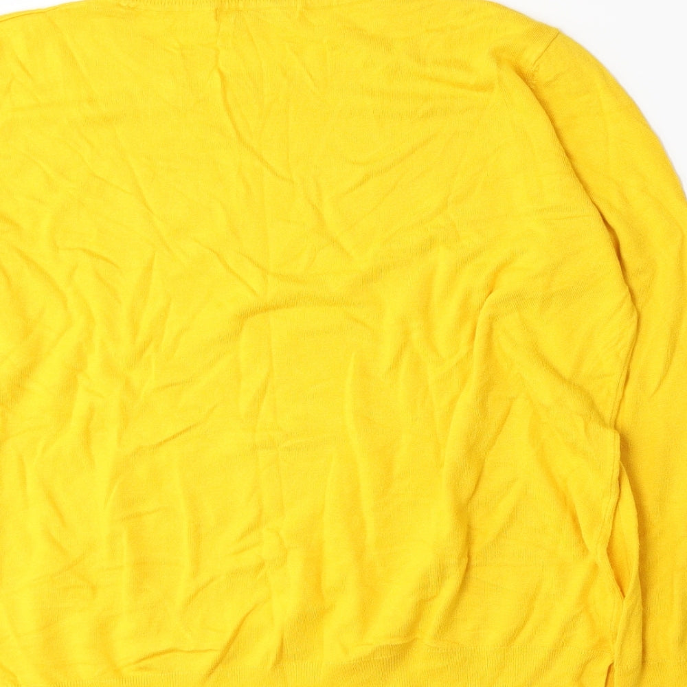 George Womens Yellow  Knit Pullover Jumper Size 18