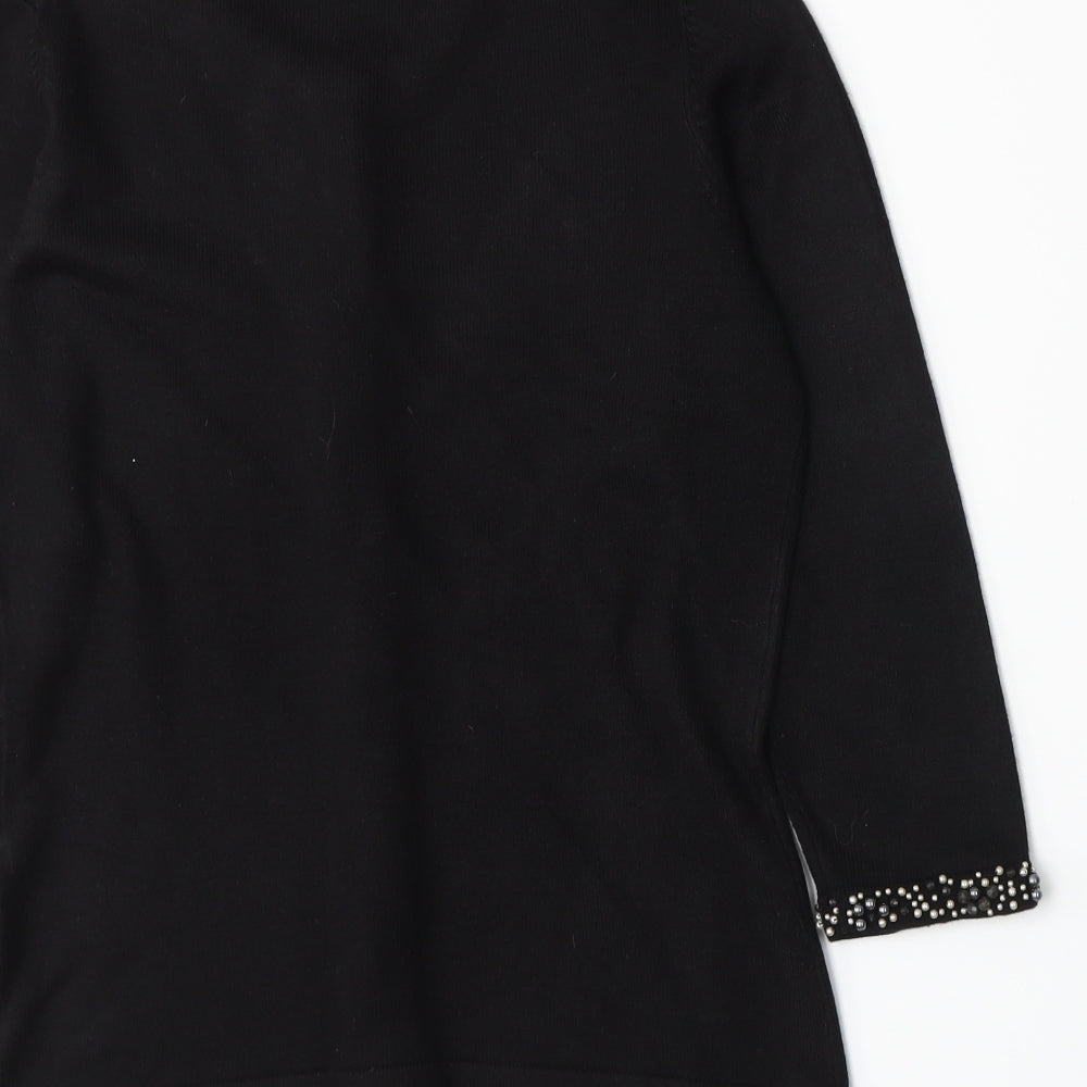 Autograph Womens Black  Knit Cardigan Jumper Size 10