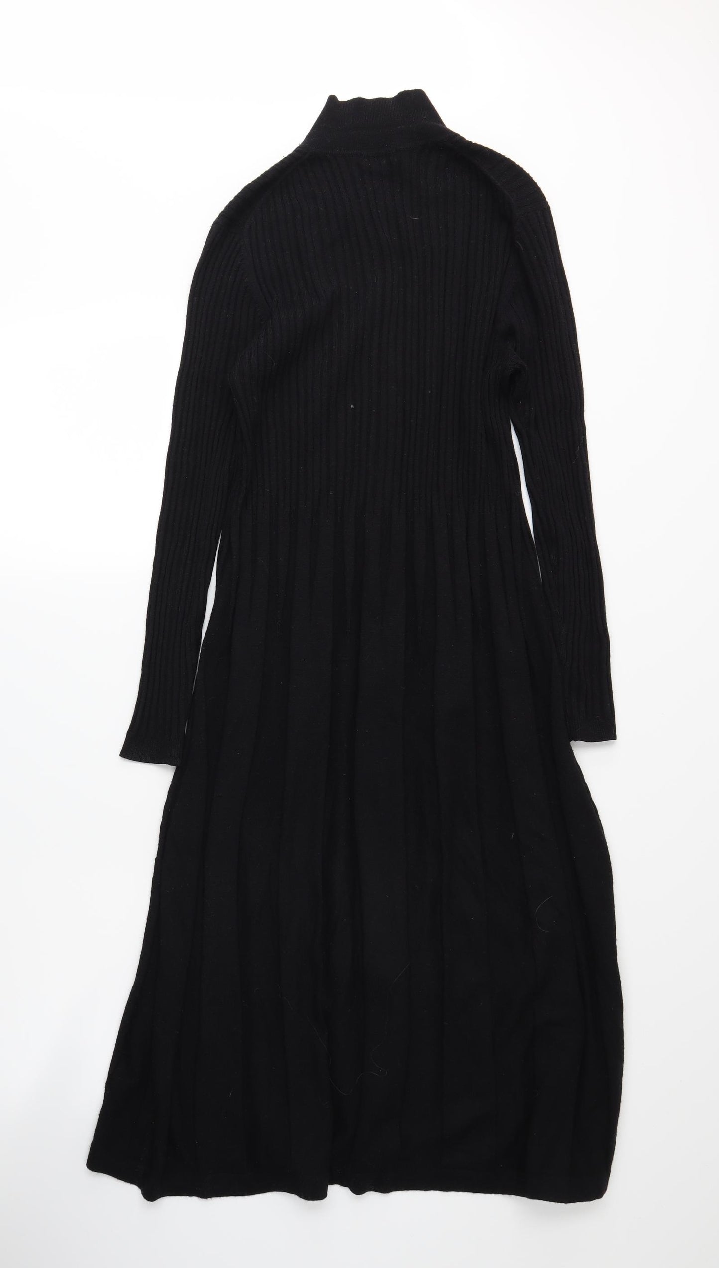 PLANET Womens Black  Knit Shirt Dress  Size M
