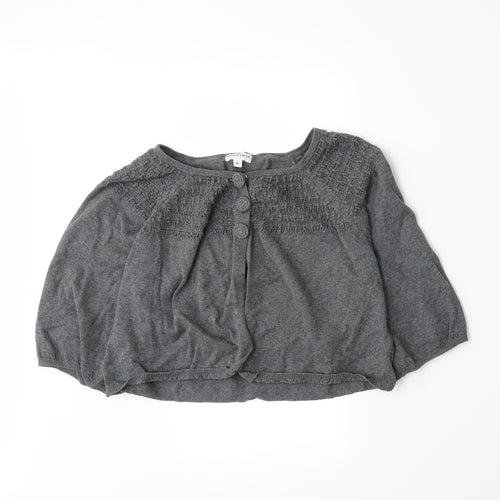 Peppercorn Womens Grey  Knit Cardigan Jumper Size M