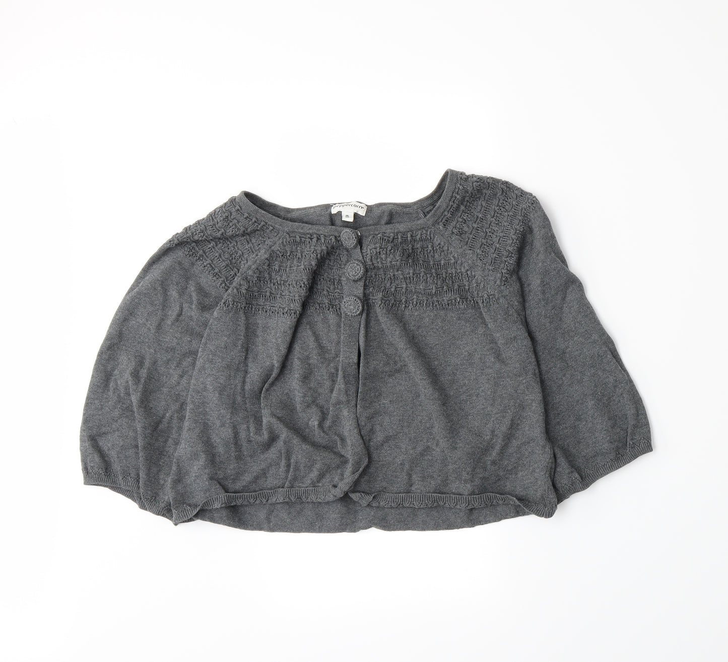 Peppercorn Womens Grey  Knit Cardigan Jumper Size M