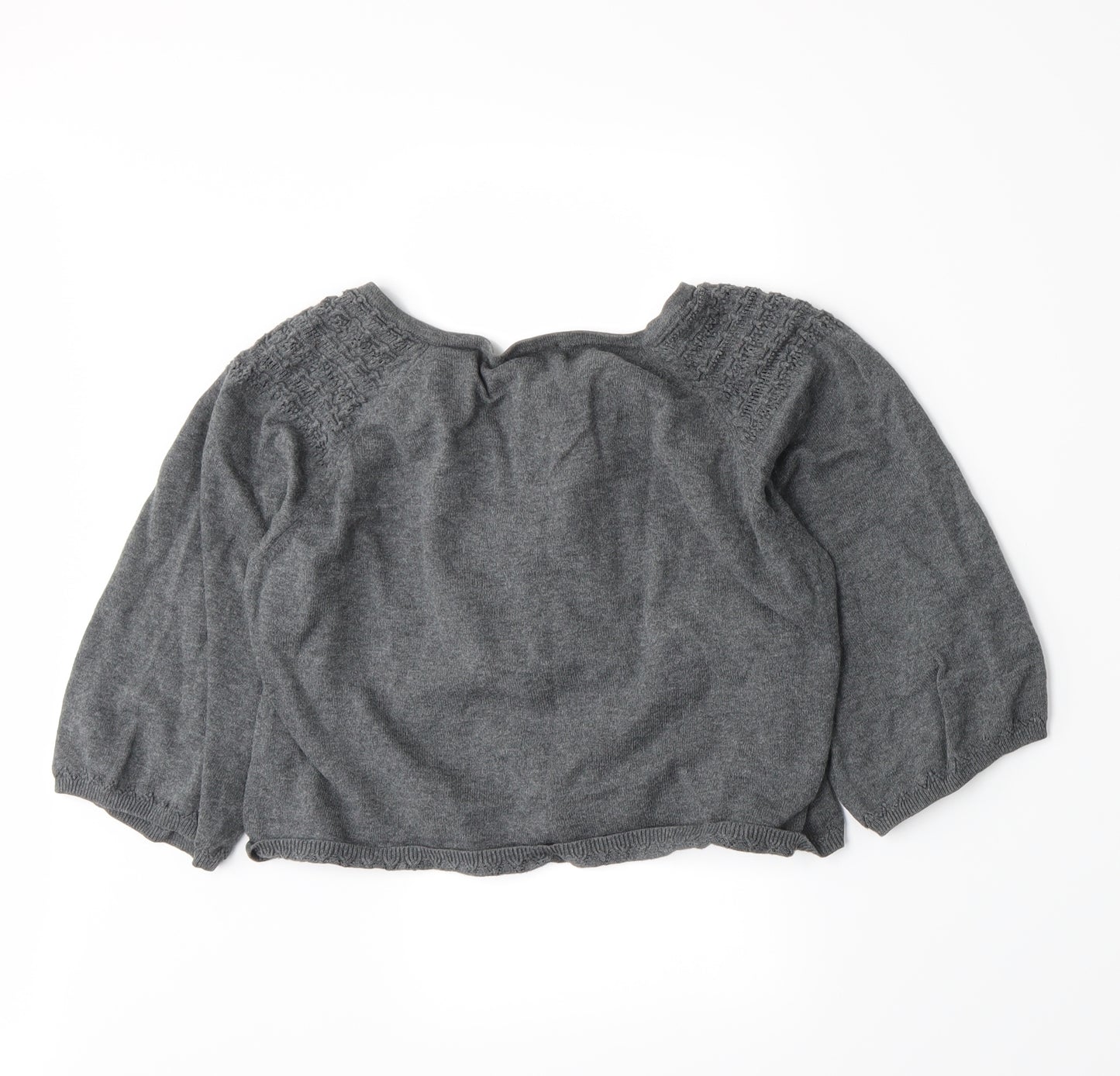 Peppercorn Womens Grey  Knit Cardigan Jumper Size M
