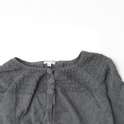 Peppercorn Womens Grey  Knit Cardigan Jumper Size M