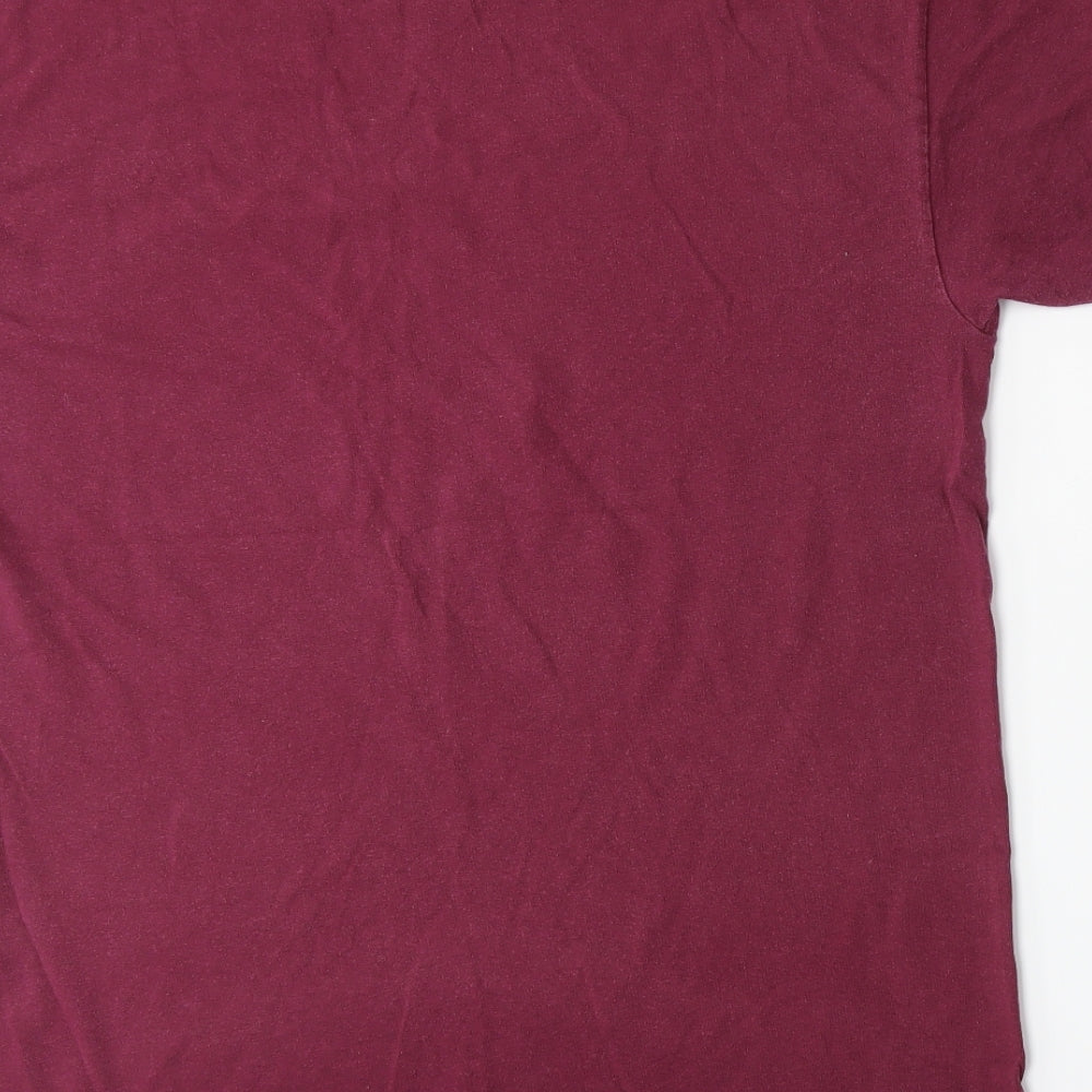 Gildan Mens Red  Jersey  T-Shirt Size L