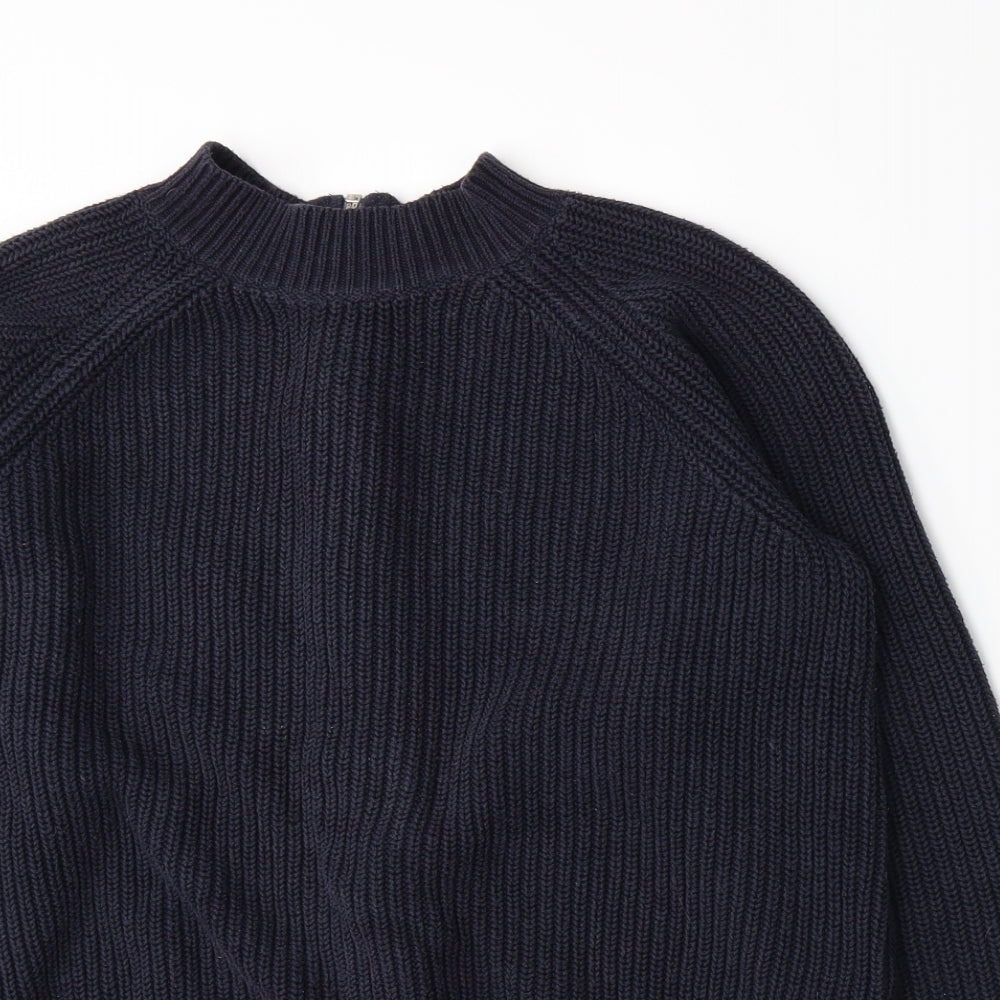 H&M Womens Blue  Knit Pullover Jumper Size S