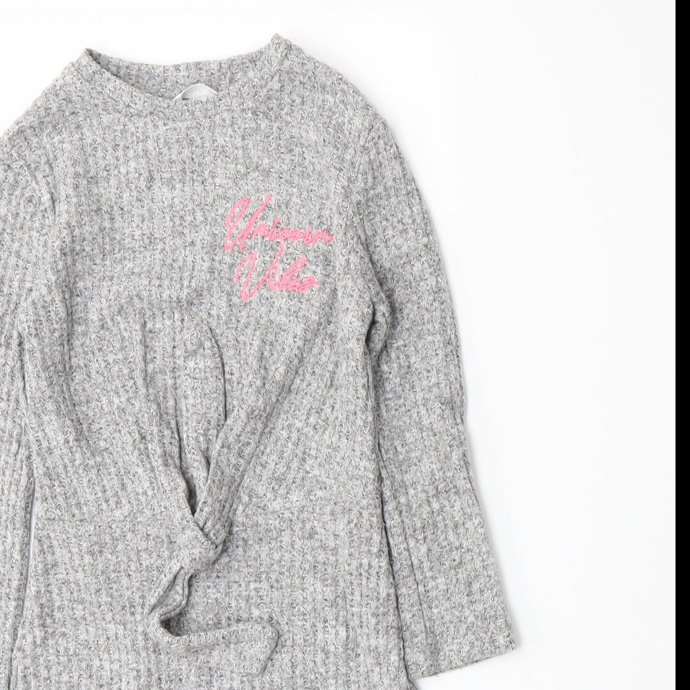 M&Co Girls Grey   A-Line  Size 3-4 Years