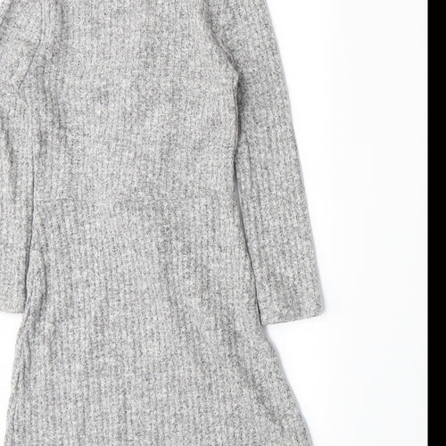 M&Co Girls Grey   A-Line  Size 3-4 Years