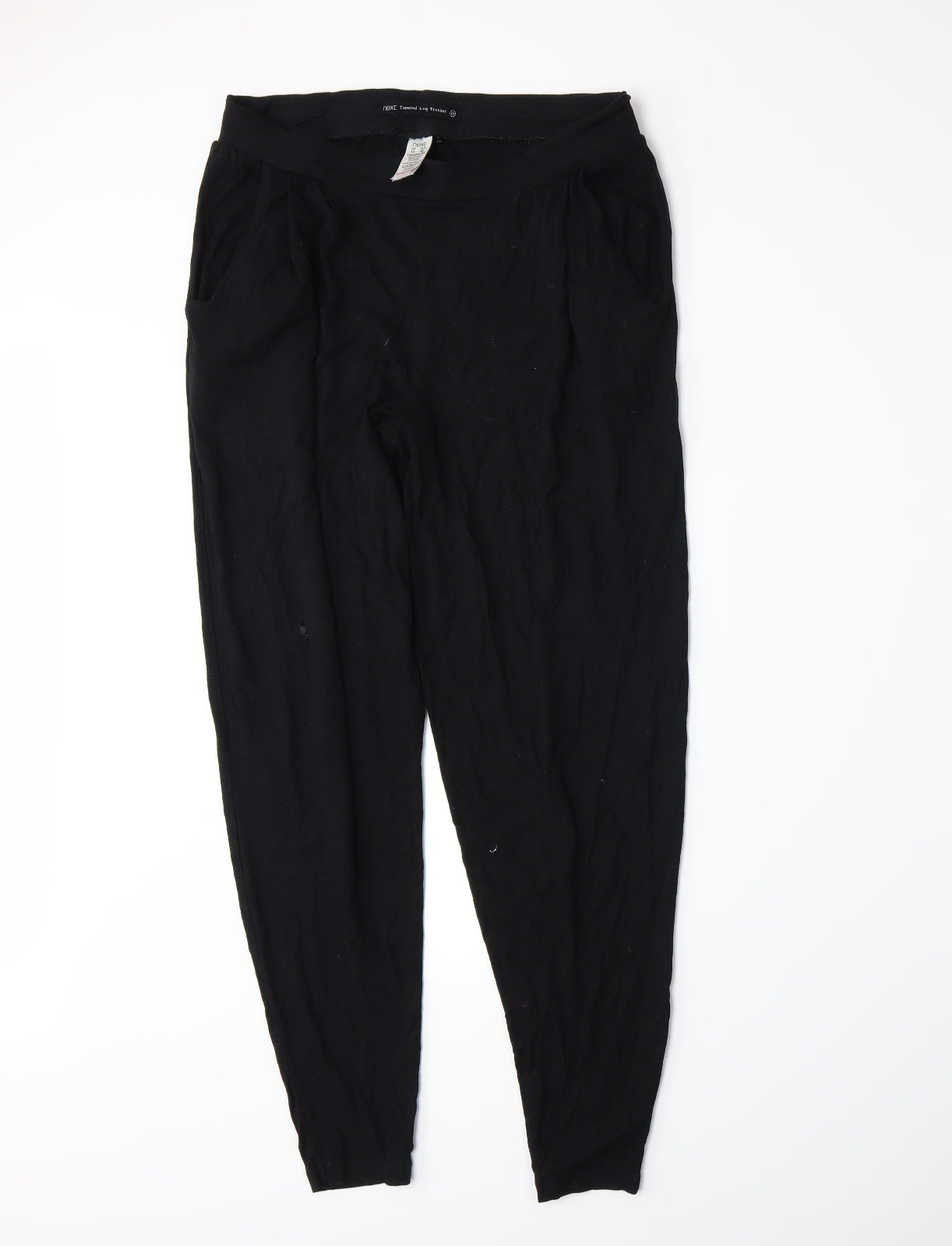NEXT Womens Black   Trousers  Size 12 L27 in