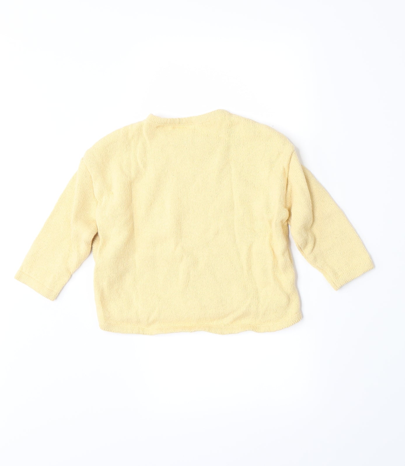 Zara Girls Yellow  Knit Pullover Jumper Size 12-18 Months