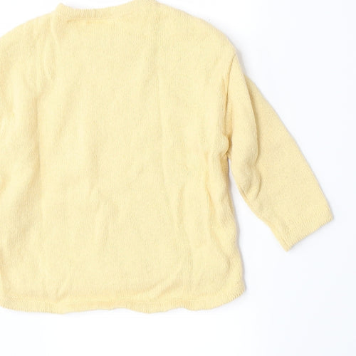 Zara Girls Yellow  Knit Pullover Jumper Size 12-18 Months