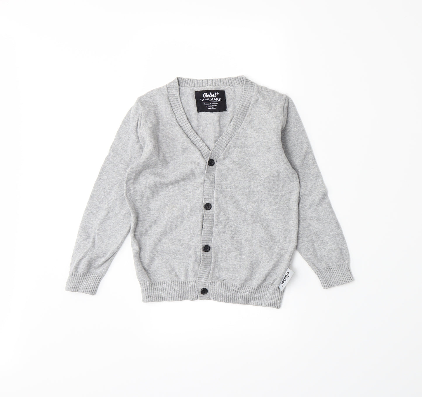 Primark Womens Grey  Knit Cardigan Jumper Size S  - Ages 4-5