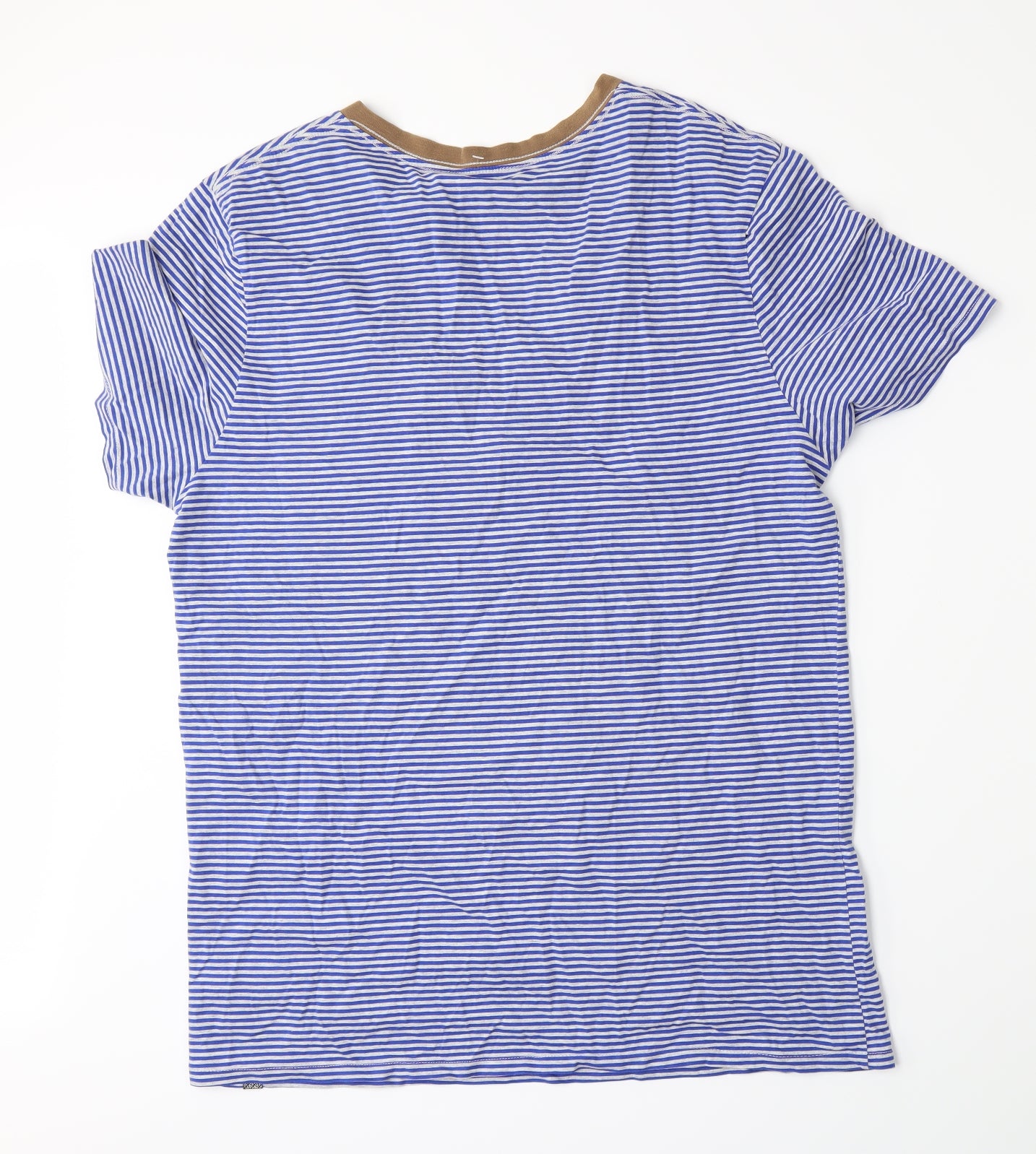 Juri Mens Blue Striped   T-Shirt Size XL