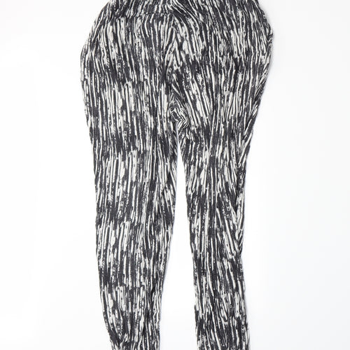 H&M Womens Grey Striped  Trousers  Size S L26 in