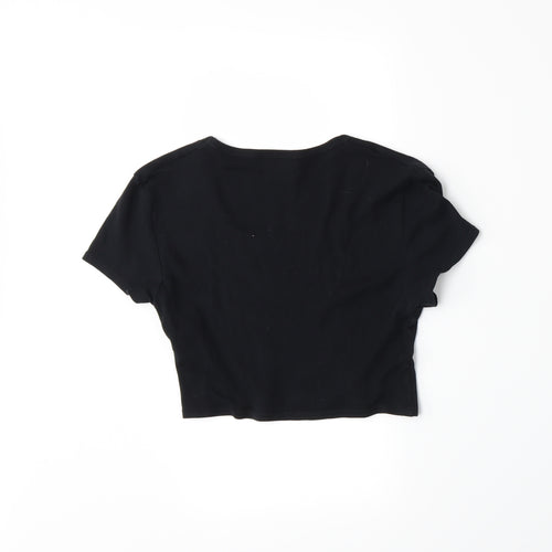 Topshop Womens Black   Basic T-Shirt Size 8