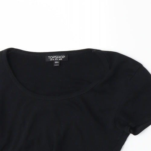 Topshop Womens Black   Basic T-Shirt Size 8