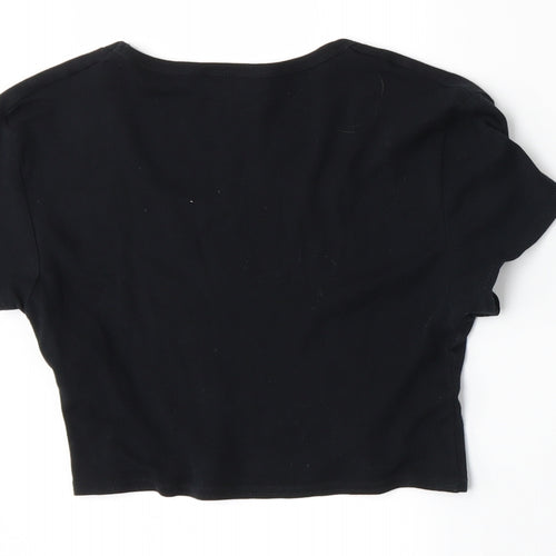 Topshop Womens Black   Basic T-Shirt Size 8