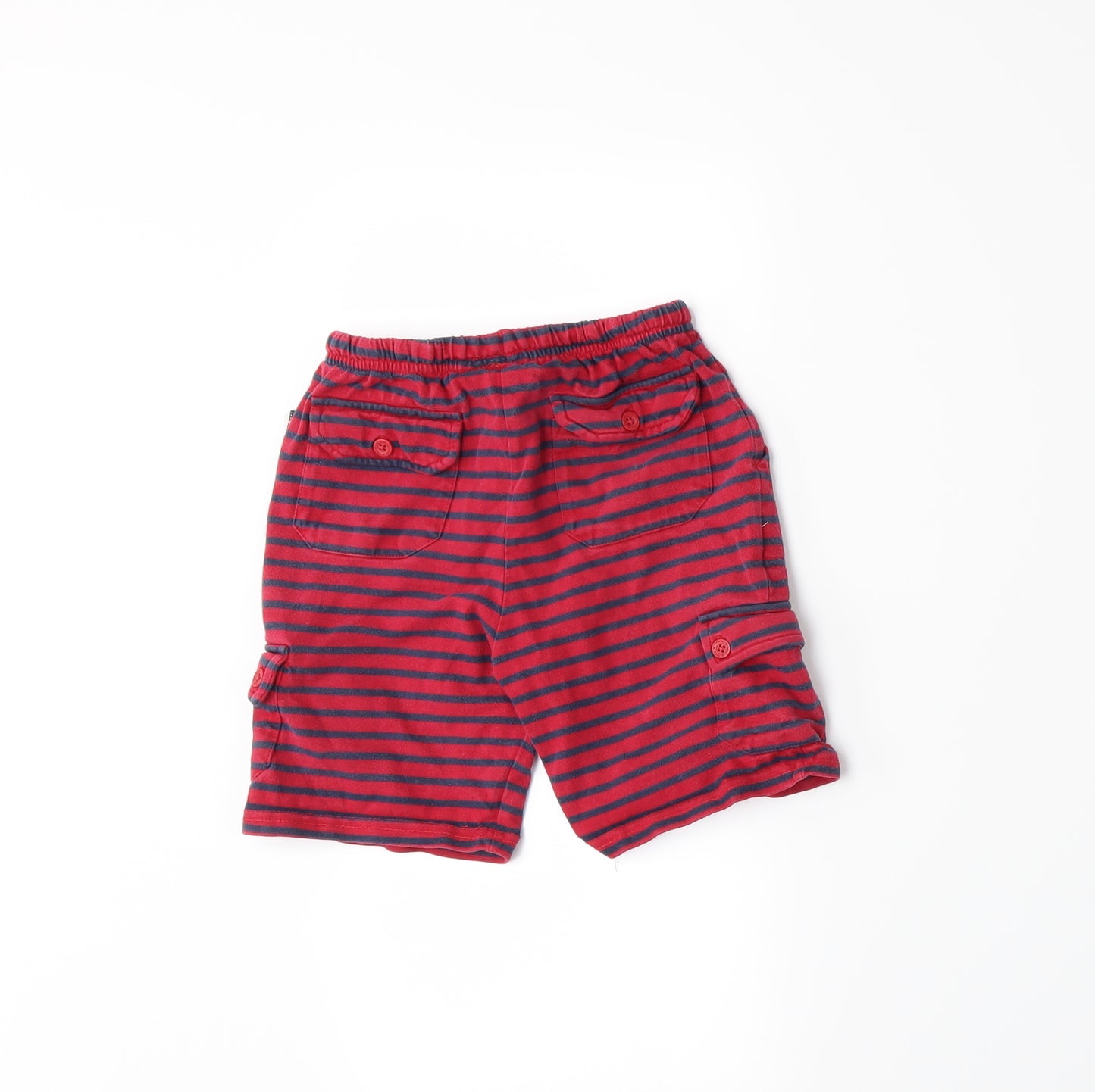 JoJo Maman Bébé Boys Red Spotted Jersey Sweat Shorts Size 2-3 Years