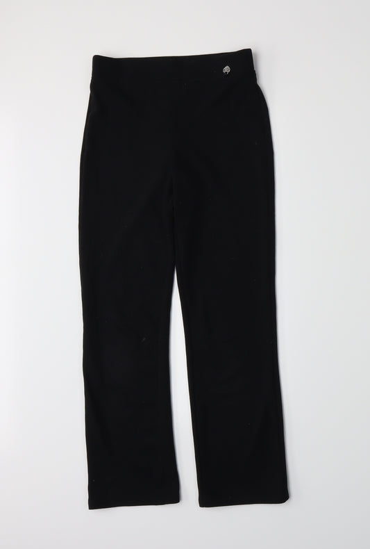 Front view of George girls’ black capri trousers, size 9-10, years