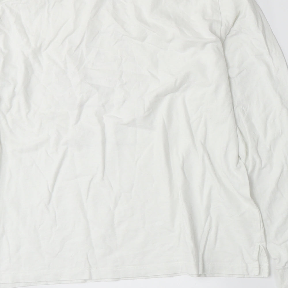 John Lewis Womens White  Jersey Basic T-Shirt Size 12