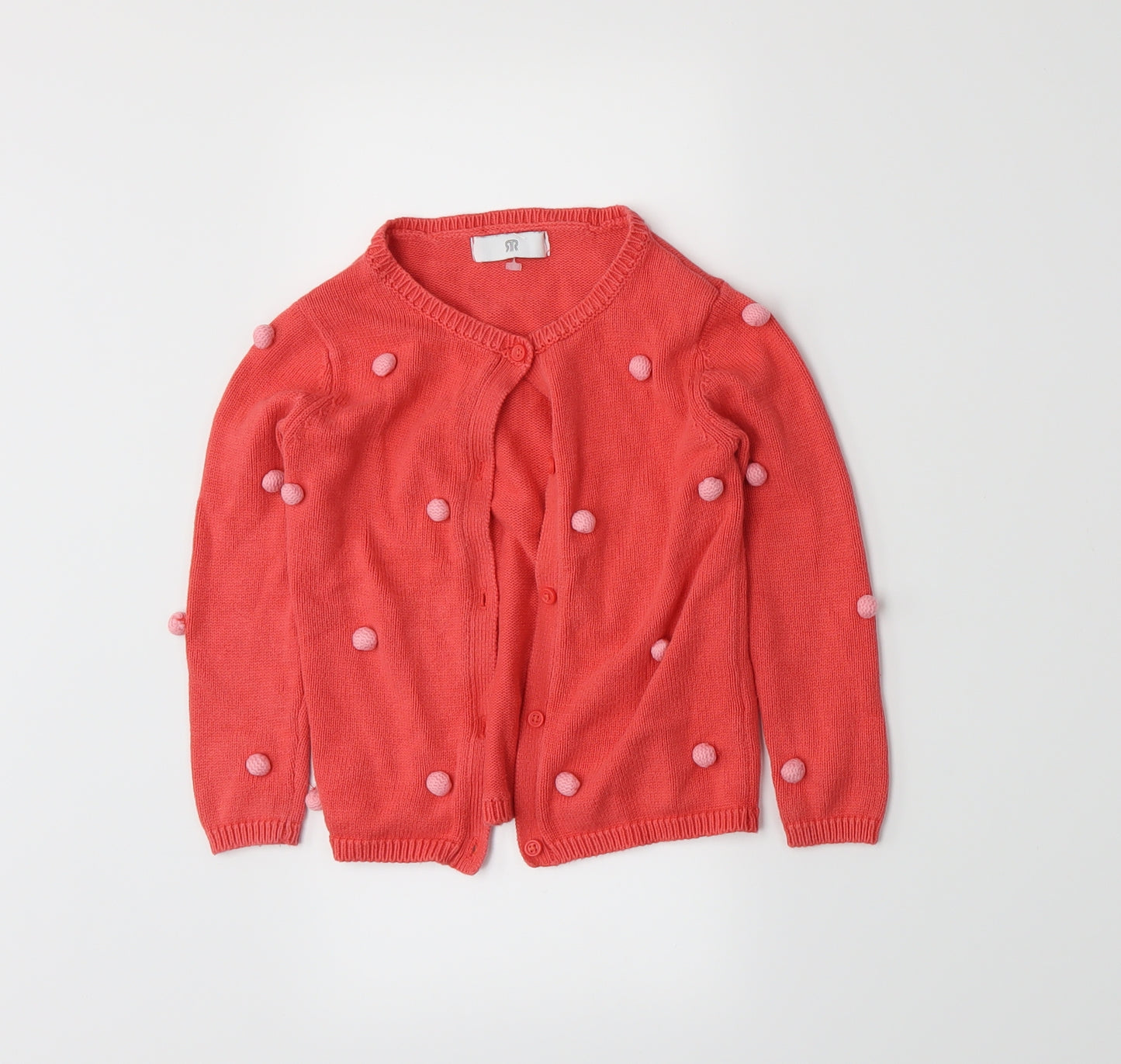 Preworn Girls Pink   Cardigan Jumper Size 3 Years