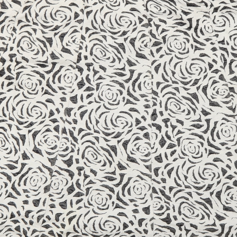 Per Uuna Womens Beige Floral  A-Line Skirt Size 22