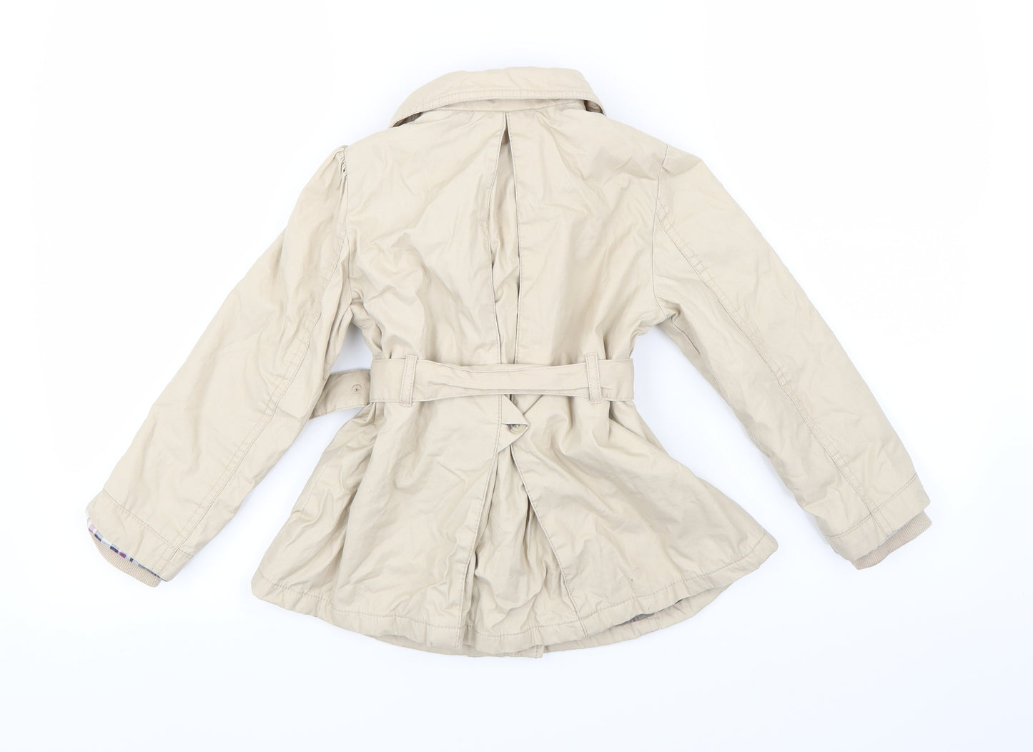 H&M Girls Beige   Trench Coat Coat Size 4-5 Years